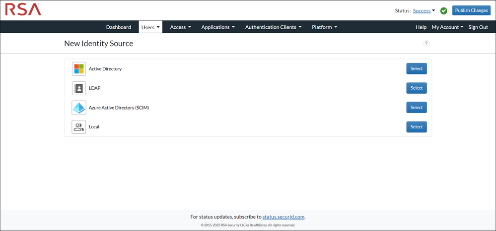 A demo screen capture of RSA IDPlus.